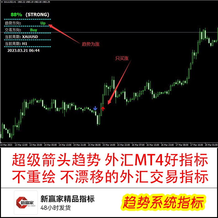 准确率90%超级箭头指标